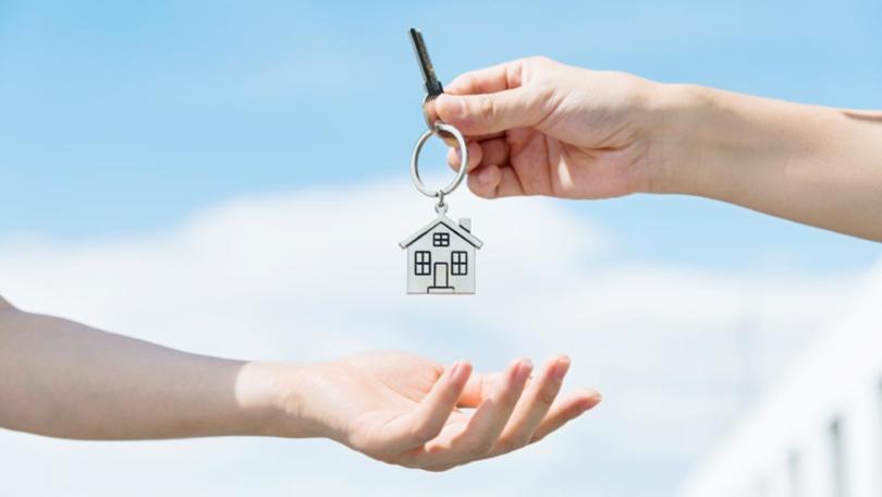Property keys handed over above purchase paperwork